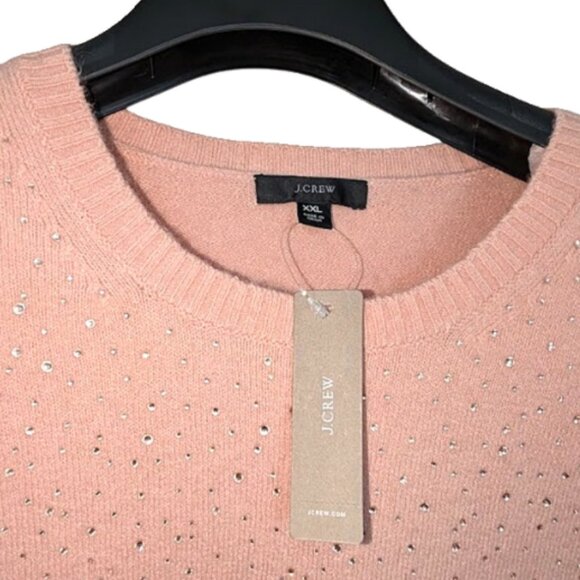 NWT J Crew Blush Gemstone Sweater in Supersoft Yarn - Picture 3 of 8